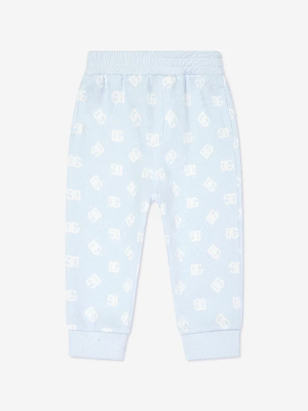 Dolce & Gabbana Baby Boys Logo Joggers in Blue