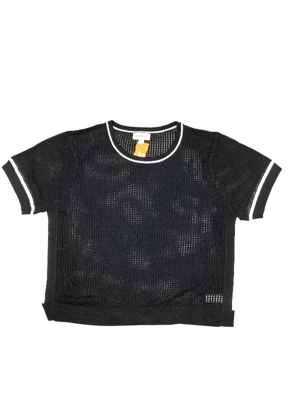 Top Short Sleeve By Evereve In Black, Size: Xl