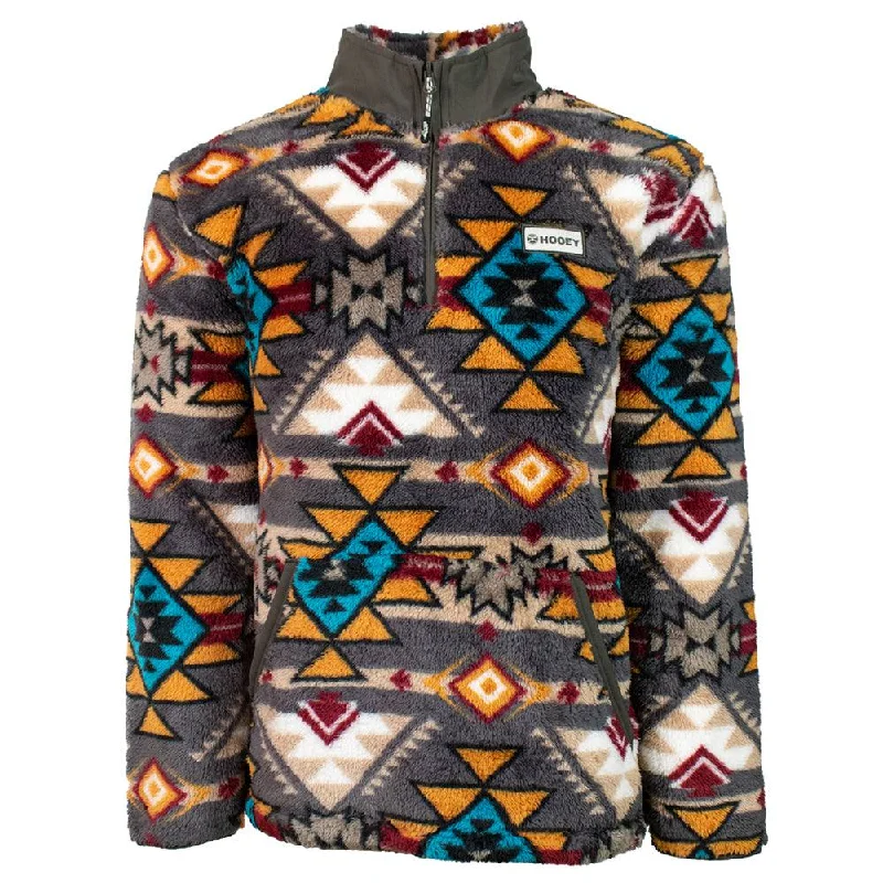 Youth "Hooey Fleece Pullover" Brown/Aztec