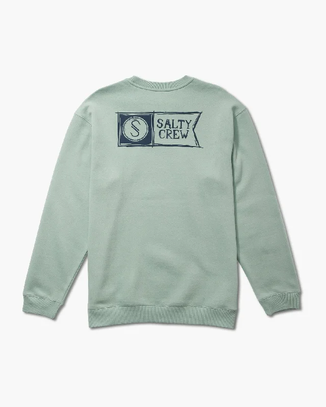 Sketchy Alpha Crew Fleece - Mackerel