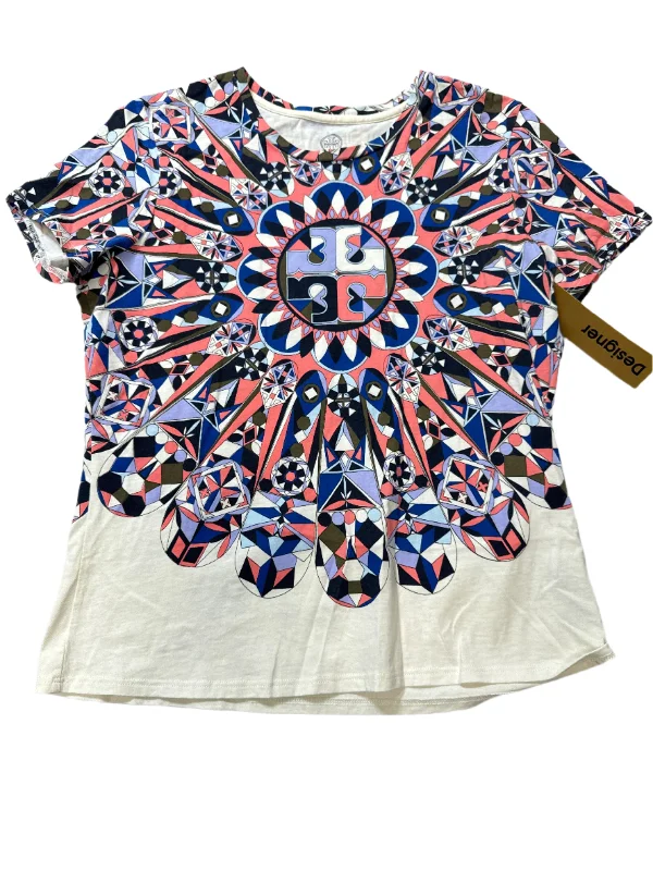 Top Short Sleeve Designer By Tory Burch In Multi-Colored, Size: M