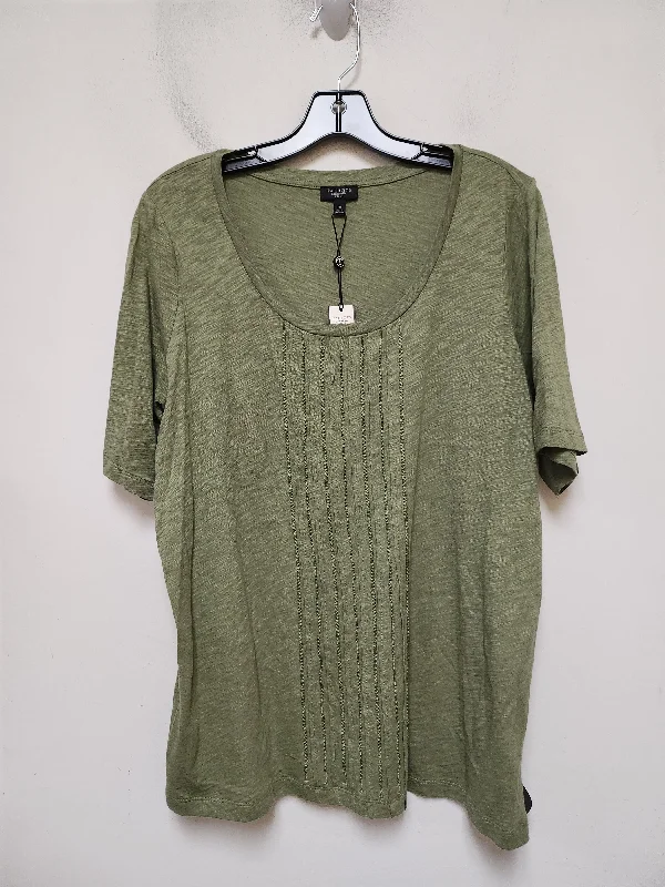 Top Short Sleeve By Talbots In Green, Size: 1x