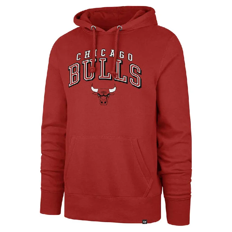 Chicago Bulls Red Double Decker Headline Hooded Sweatshirt