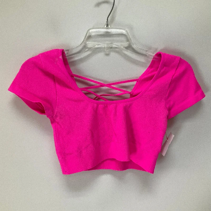 Athletic Top Short Sleeve By Aerie In Pink, Size: M