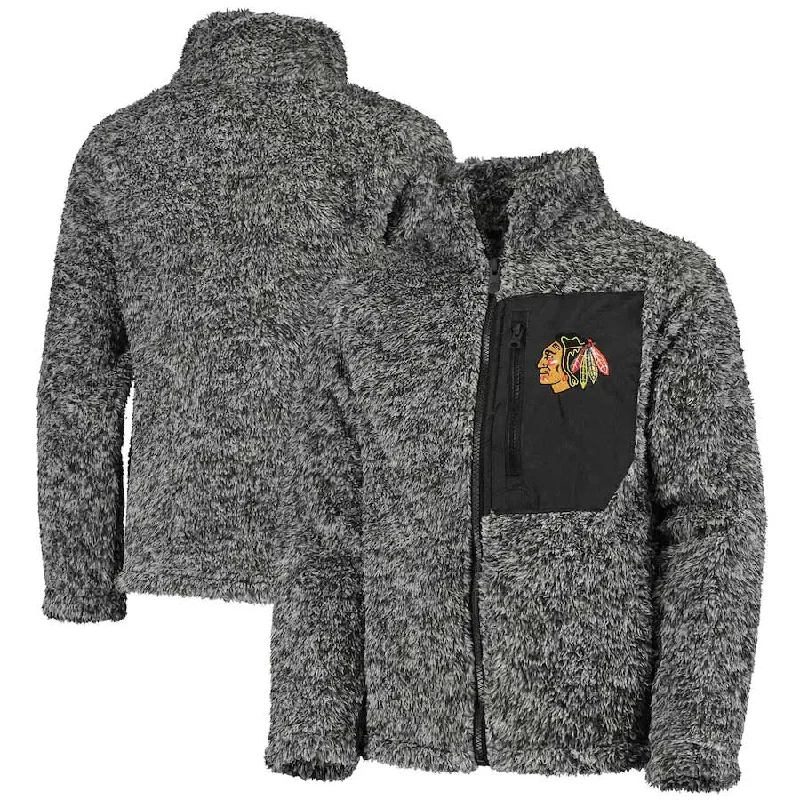 Chicago Blackhawks Youth Girls Teddy Fleece Jacket