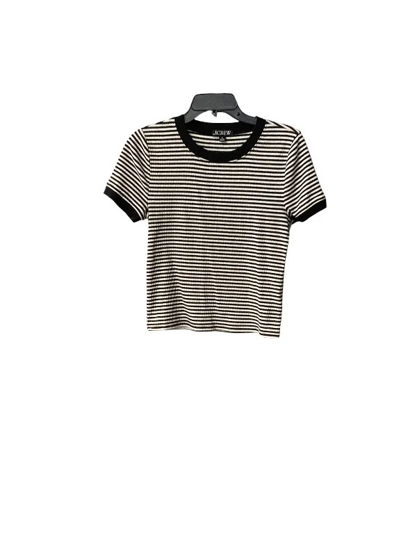 Top Short Sleeve By J. Crew In Striped Pattern, Size: M