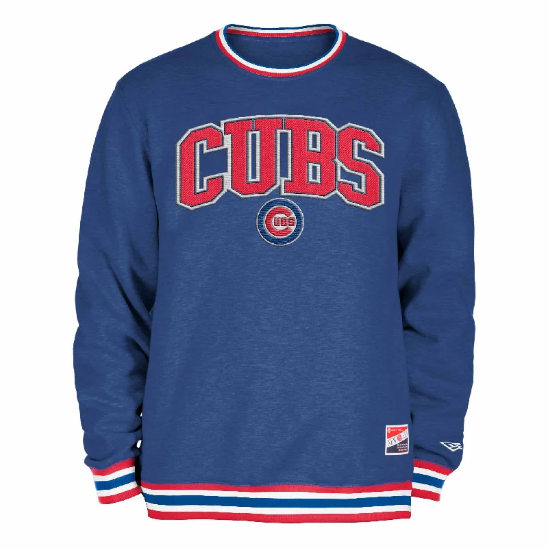 Chicago Cubs Bullseye Royal Crewneck Sweatshirt