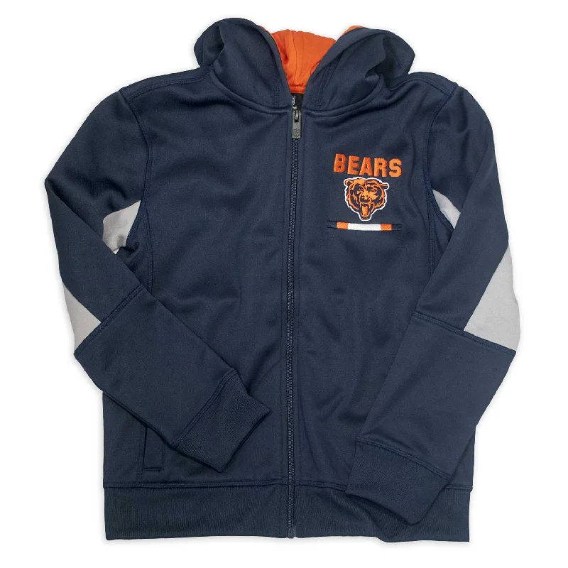 Chicago Bears Youth Stay Warm Full Zip Hooded Jacket