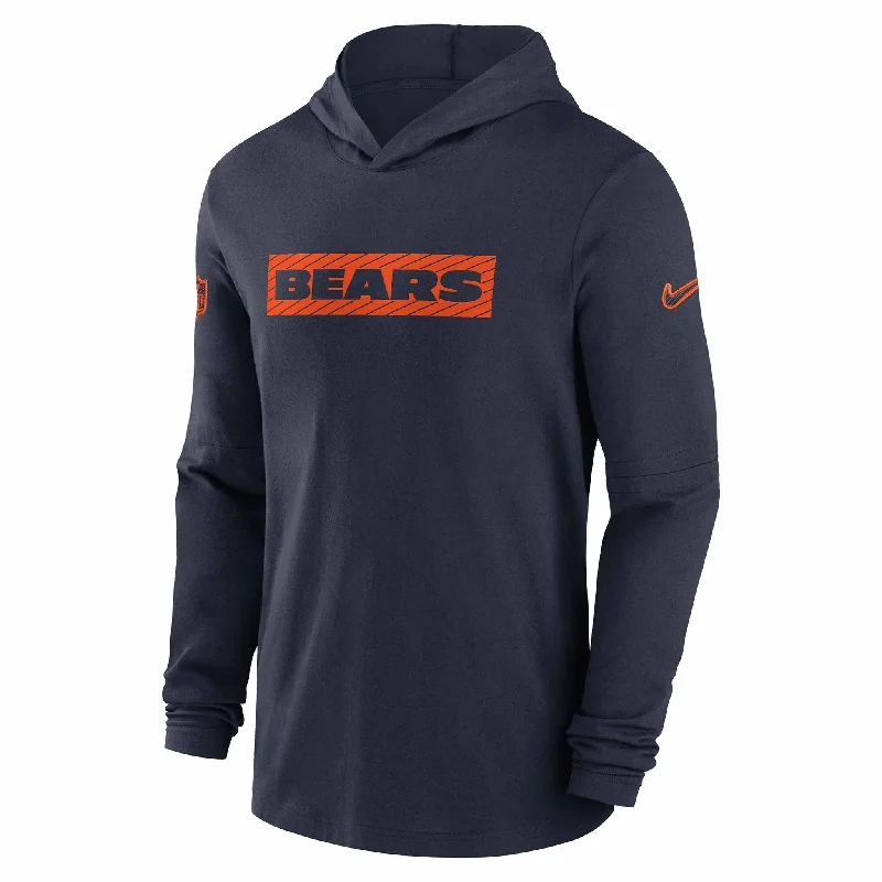 Chicago Bears Nike Dri-FIT Light Weight Long Sleeve Hooded T Shirt