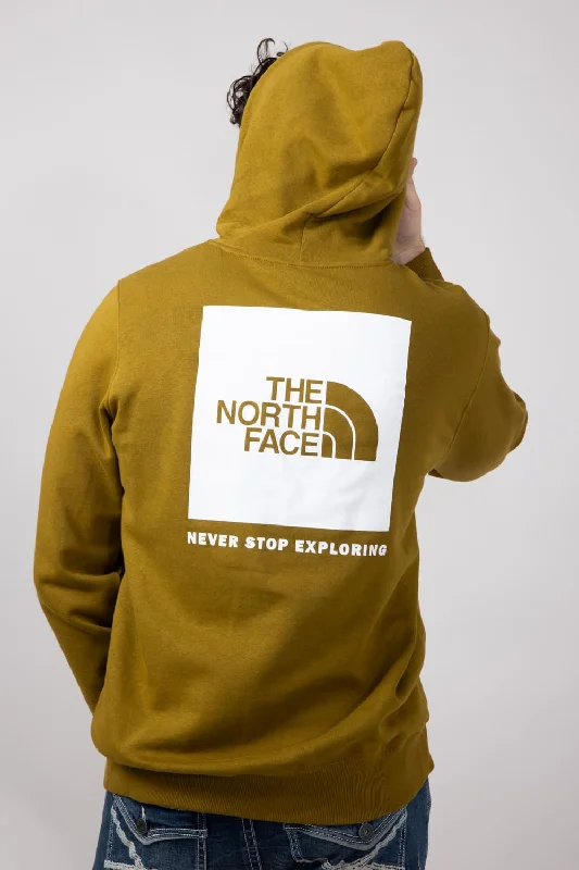 The North Face Box Logo Hoodie for Men in Green | NF0A7UNS-1OB-GRN