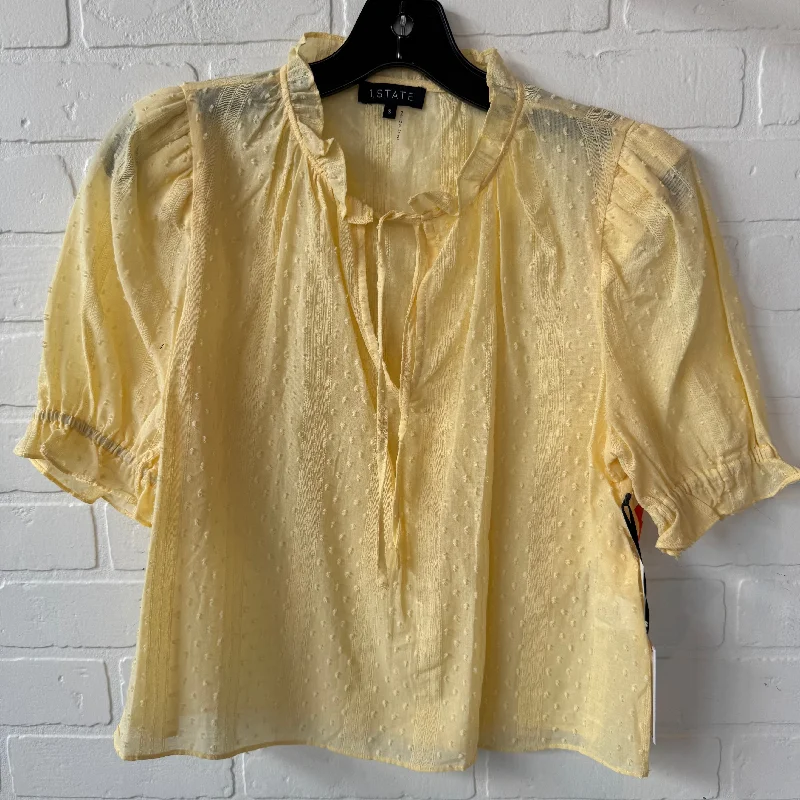 Top Short Sleeve By 1.state In Yellow, Size: S