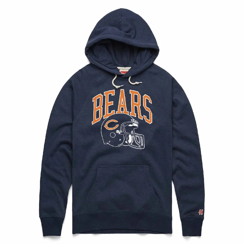 Chicago Bears Homage Navy Retro Helmet Hooded Sweatshirt