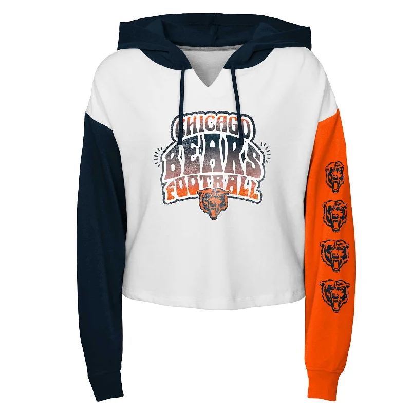 Chicago Bears Youth Girls Color Run Fleece Hooded Sweatshirt