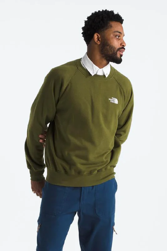 The North Face Evolution Crewneck for Men in Forest Olive | NF0A86WA-PIB-GRN