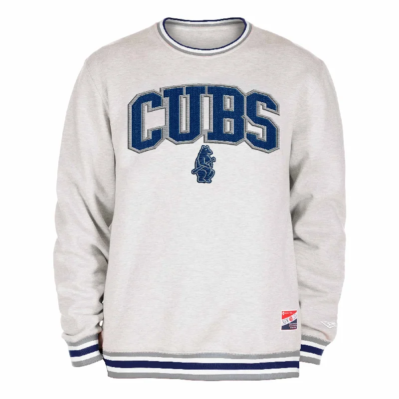 Chicago Cubs 1914 Grey Crew Neck Sweatshirt