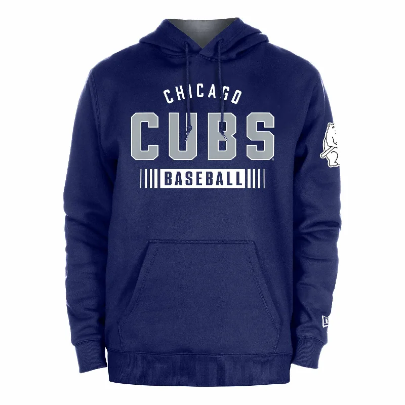 Chicago Cubs 1914 Navy Baseball Hooded Sweatshirt