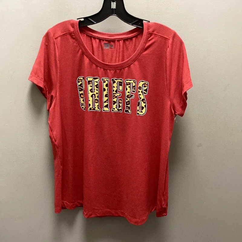 Top Short Sleeve By New Era In Red, Size: Xl