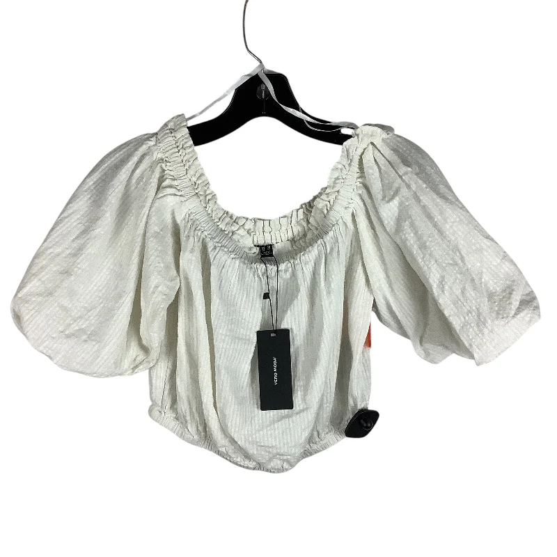 Top Short Sleeve By Vero Moda In White, Size: Xs