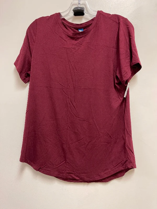 Top Short Sleeve By Old Navy In Red, Size: M