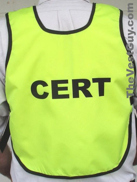 CERT High Visibility Pull Over Vest