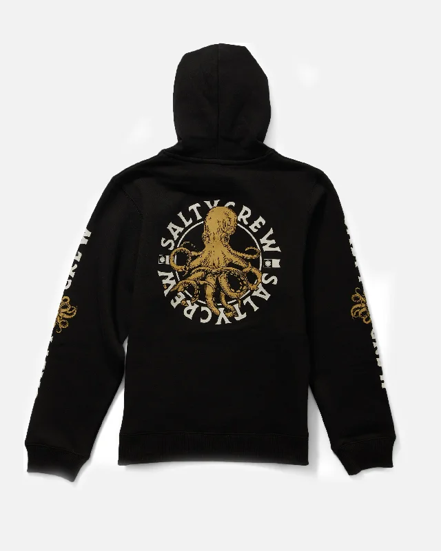 Tentacles Boys Fleece Hoodie - Black