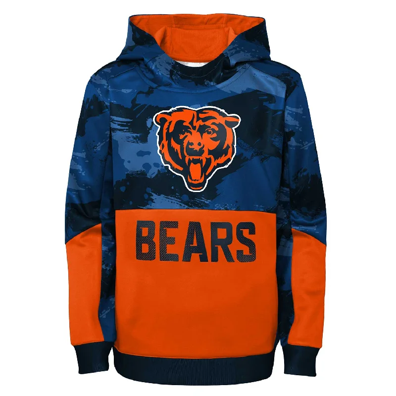 Chicago Bears Youth Covert Performance Hooded Sweatshirt