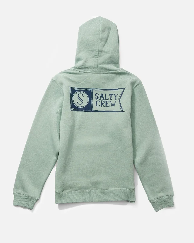 Sketchy Alpha Boys Fleece Hoodie - Mackerel