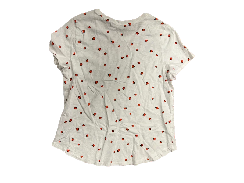 Top Short Sleeve Basic By Old Navy In White, Size: L