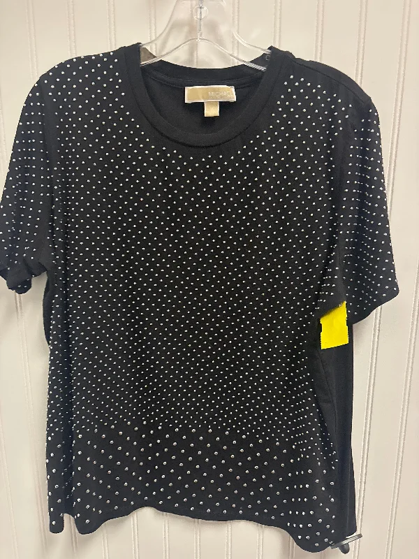 Top Short Sleeve By Michael By Michael Kors In Black, Size: Xl