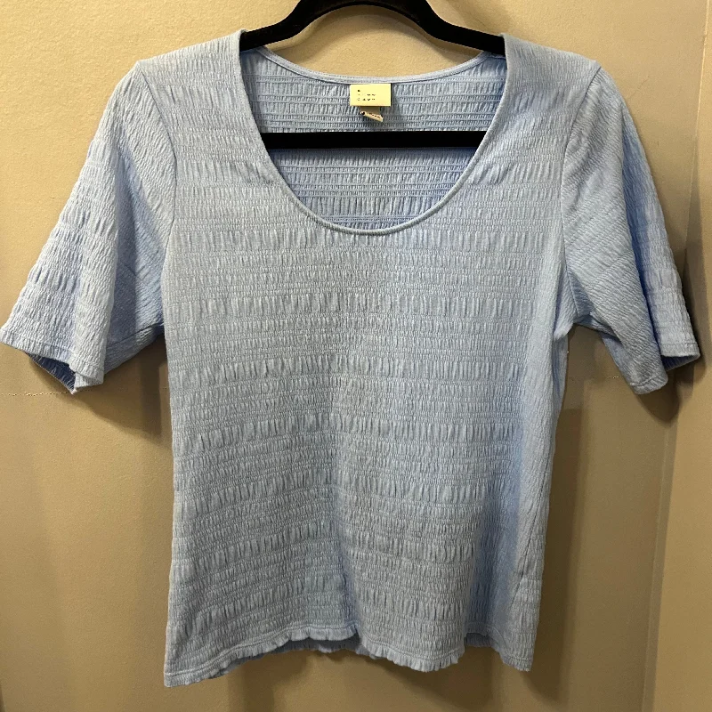 Top Short Sleeve By A New Day In Blue, Size: S