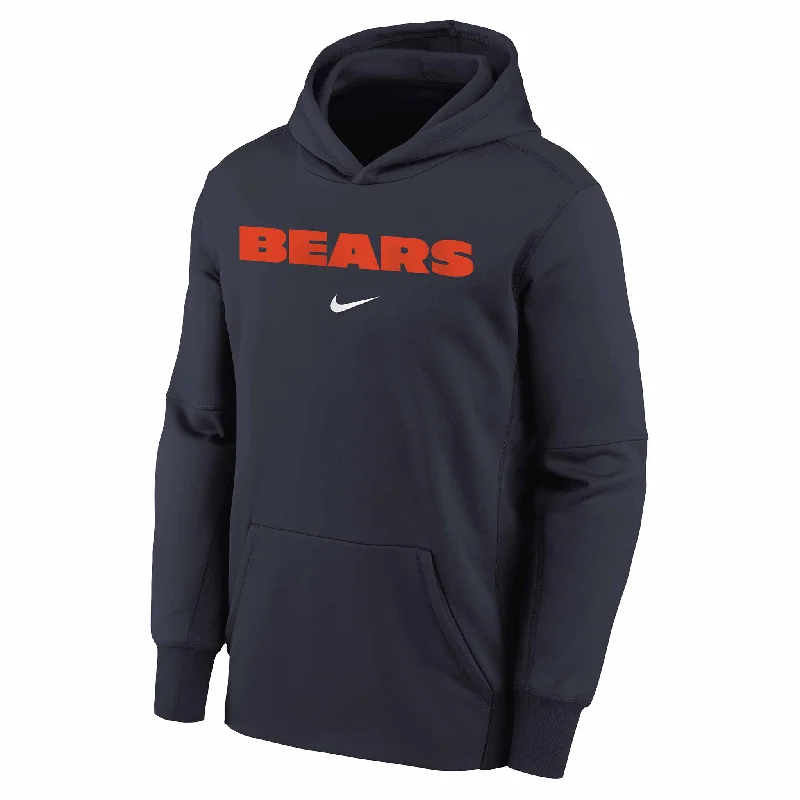 Chicago Bears Nike Youth Navy Team Hooded Sweatshirt