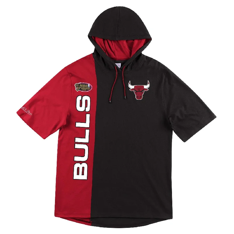 Chicago Bulls M&N Short Sleeve Split Hooded Sweatshirt