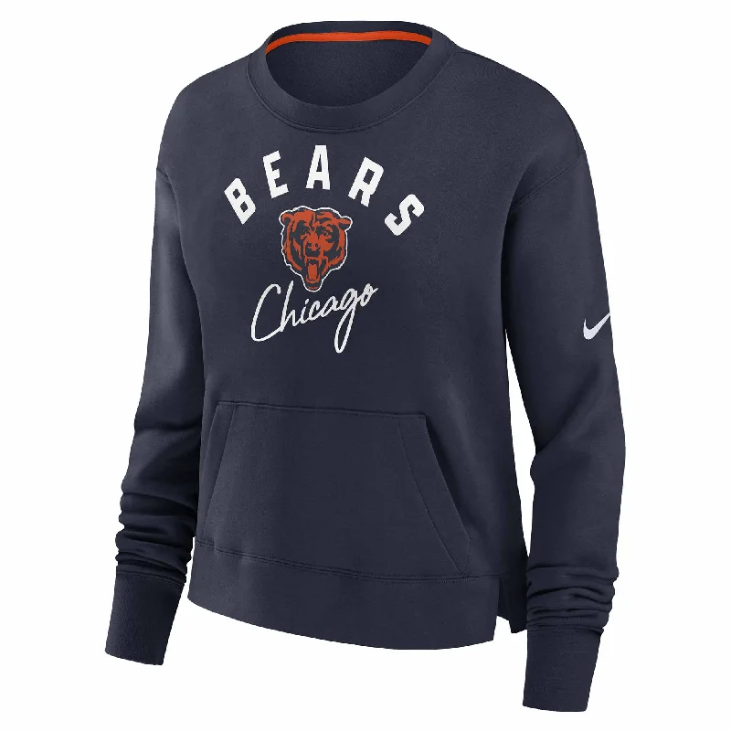 Chicago Bears Women's Nike High Hip Crew Sweatshirt