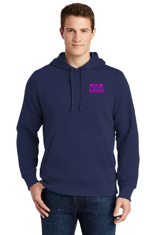 Sport-Tek Tall Pullover Branded Hooded Sweatshirts, True Navy